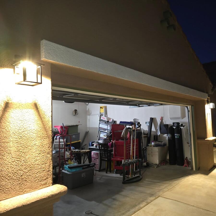 Exterior garage lighting