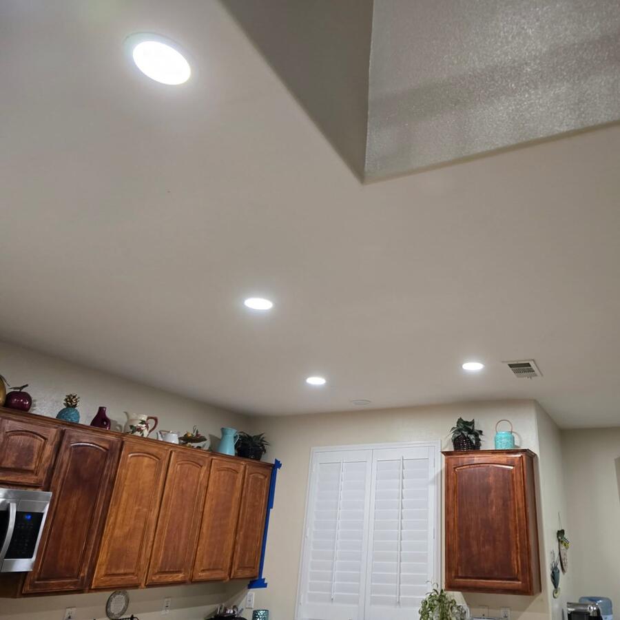 Six-inch flush mount kitchen lighting