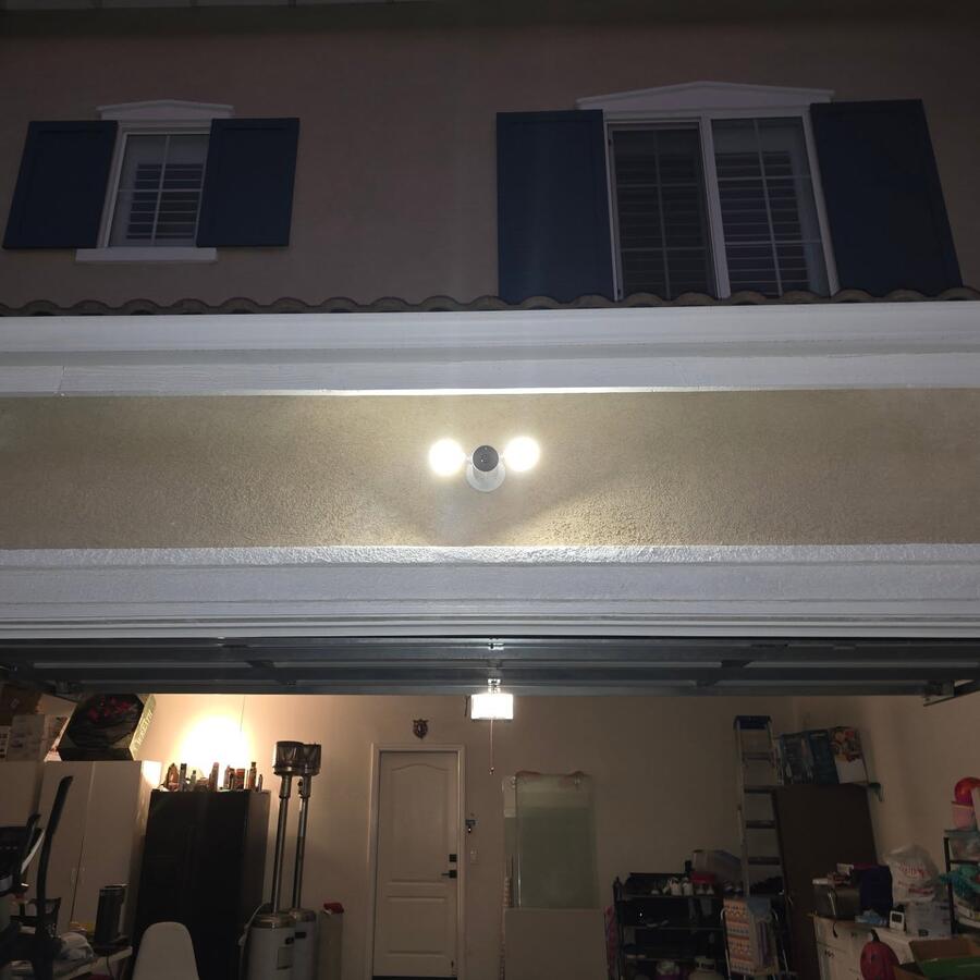 Exterior lighting and doorbell install